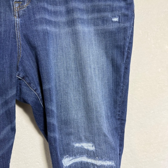 Lucky Brand Reese Boyfriend Jeans Womens Plus 22W Blue Denim Dark Wash Cropped - Picture 4 of 12